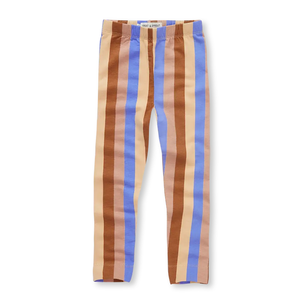 Winter Legging Multi Color Stripe – sand