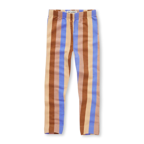 Winter Legging Multi Color Stripe – sand