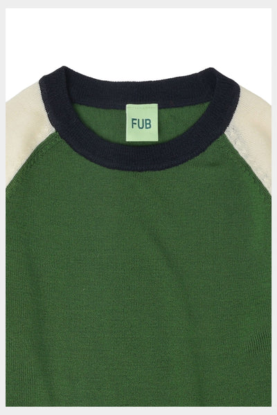 Colour Block Blouse – forest