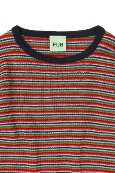 Rib Blouse – multi stripe