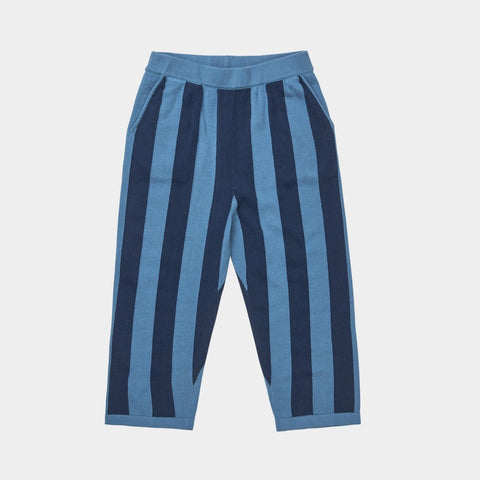 Striped Pants – washed indigo/dark navy
