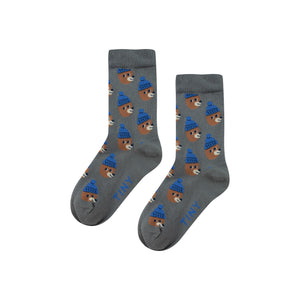 Bears Medium Socks – dark grey
