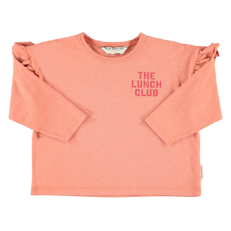 Longsleeve T-Shirt – pink w/ apple print