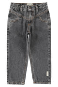 Trousers – washed black denim