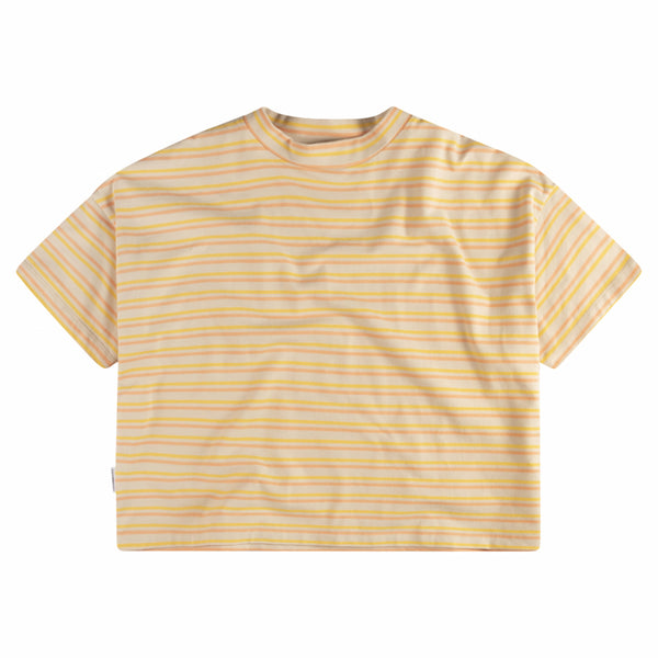 Boxy T-Shirt Honey Stripe