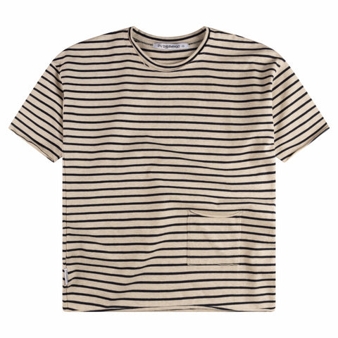 Oversized T-Shirt Navy Stripe