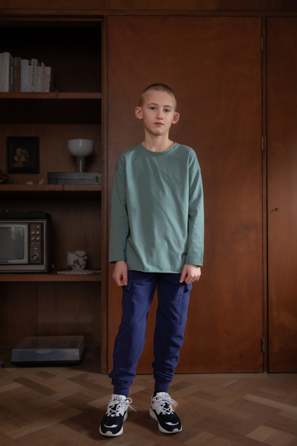Longsleeve oversized – teal