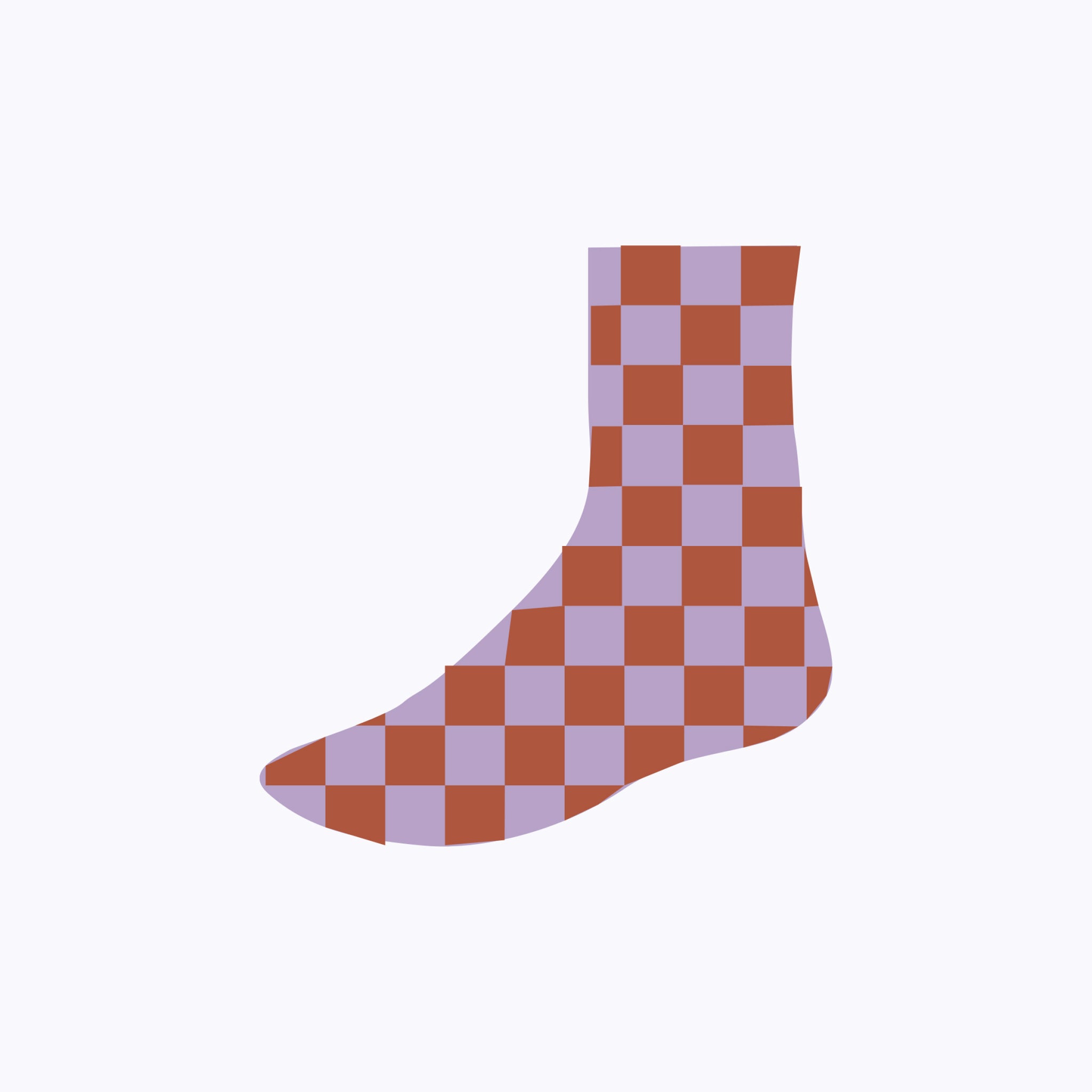 Sock – soft lilac block