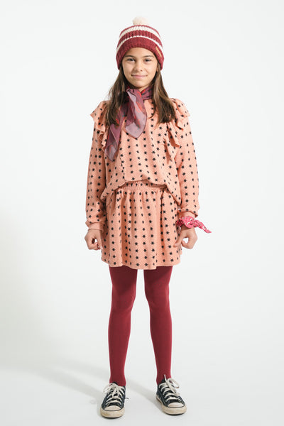 Sweatshirt – pink w/ black stars