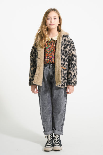 Jacket – ecru w/ animal print