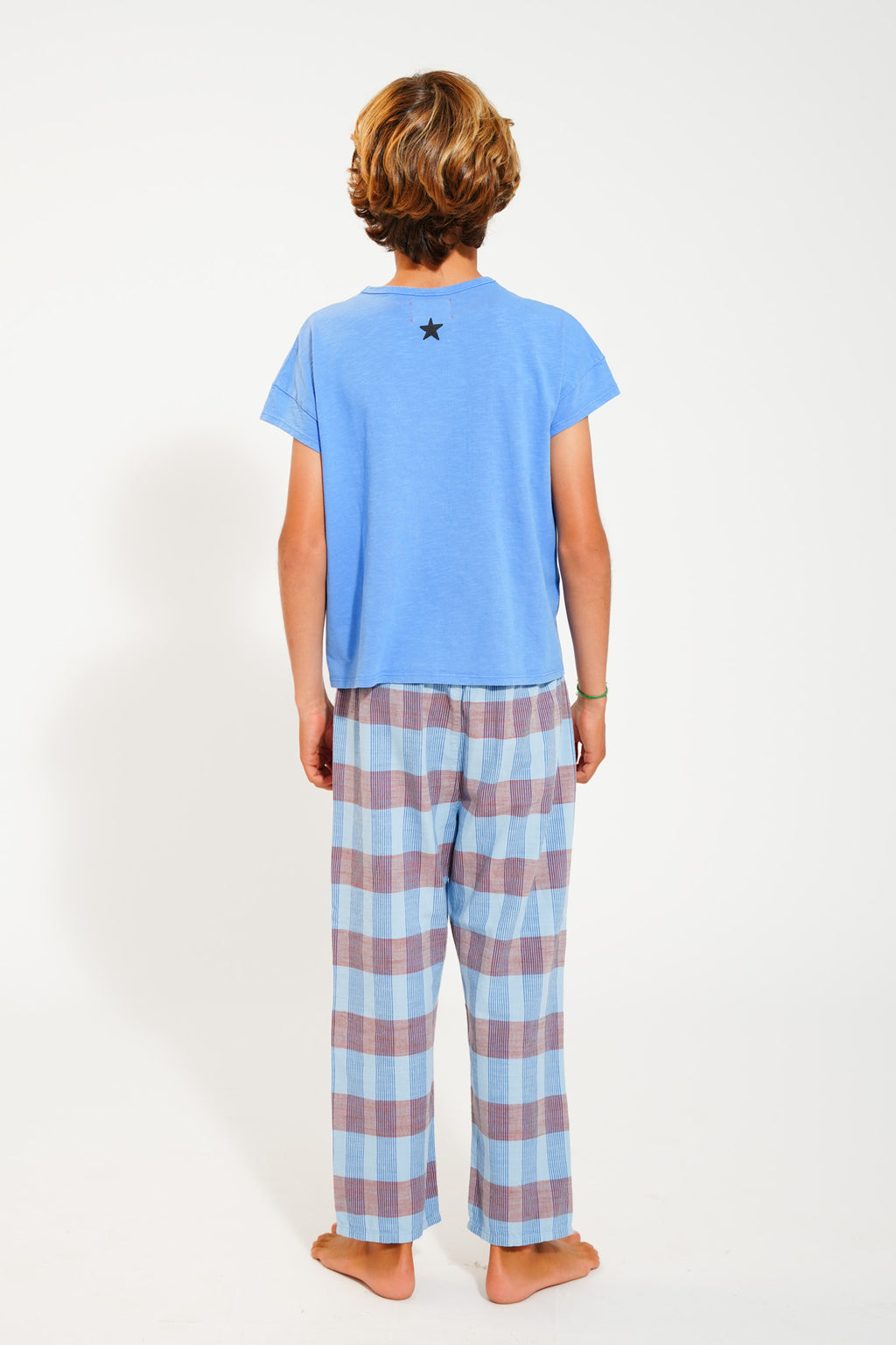 T-Shirt Blue – "Feelin' alive" print