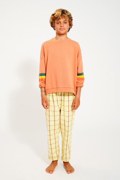 Sweatshirt Peach – multicolor stripes