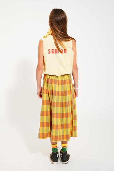 Sleeveless Top Sand – Cherry print