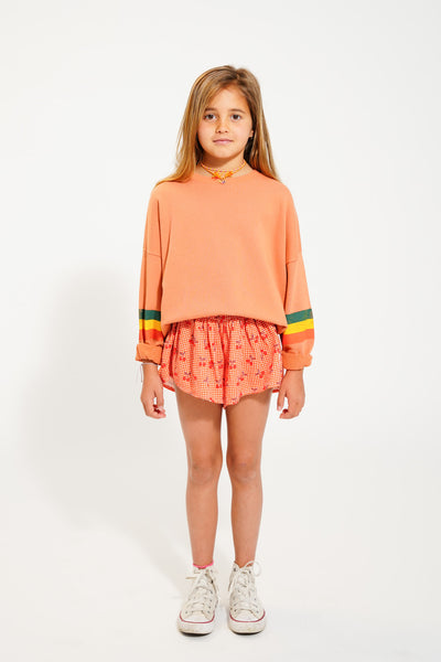 Sweatshirt Peach – multicolor stripes