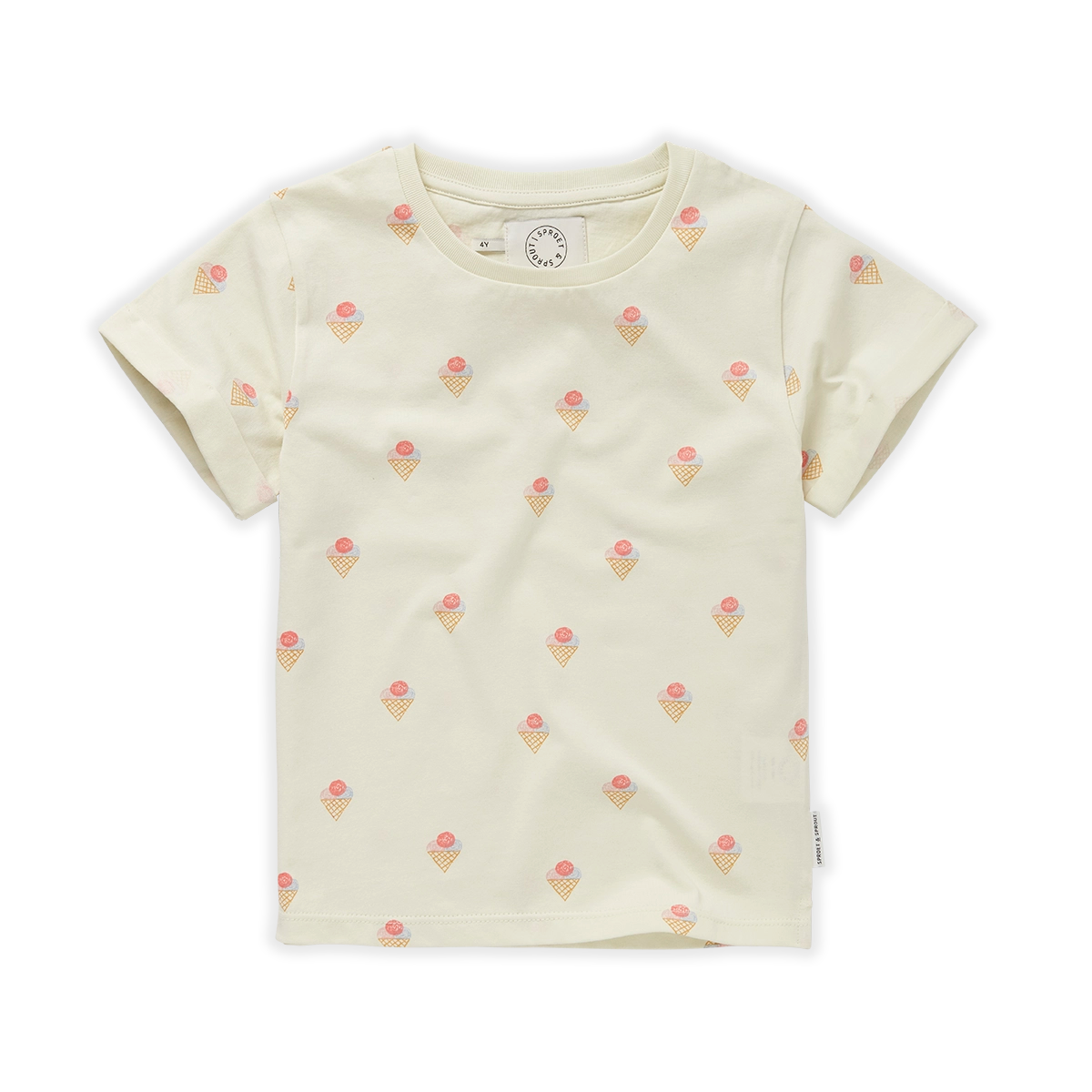 T-Shirt Ice Cream Print – pear off-white