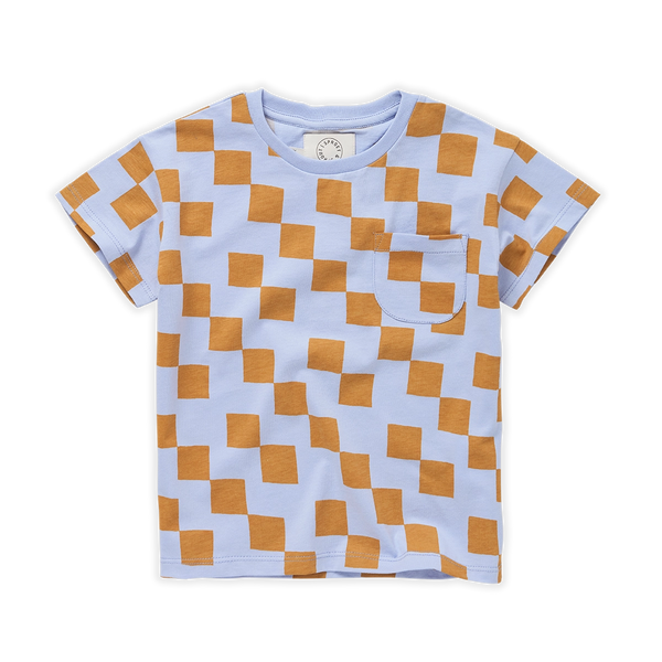 T-Shirt Pocket Block Print – honey brown