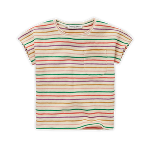T-Shirt Stripes – pear off-white