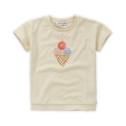 Sweatshirt Short Sleeve Ice Cream – pear off-white