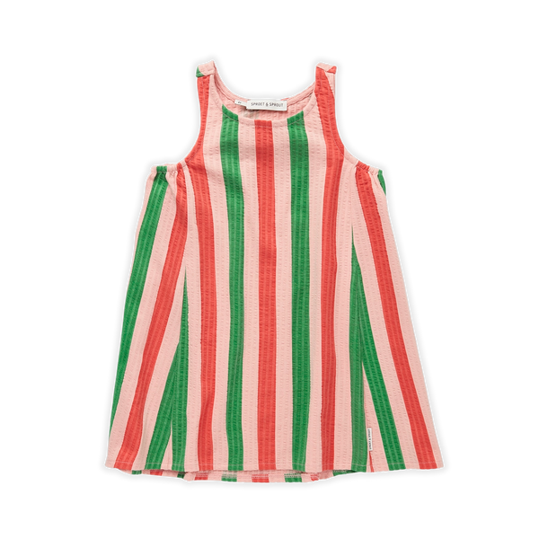 Dress Loose Stripe – coral pink