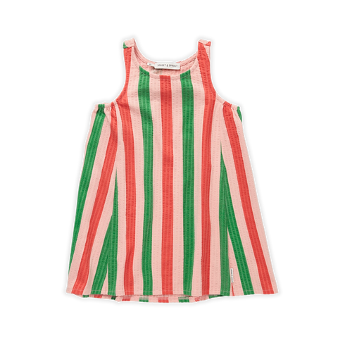 Dress Loose Stripe – coral pink
