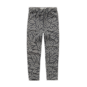 Legging Waves Print – asphalt black