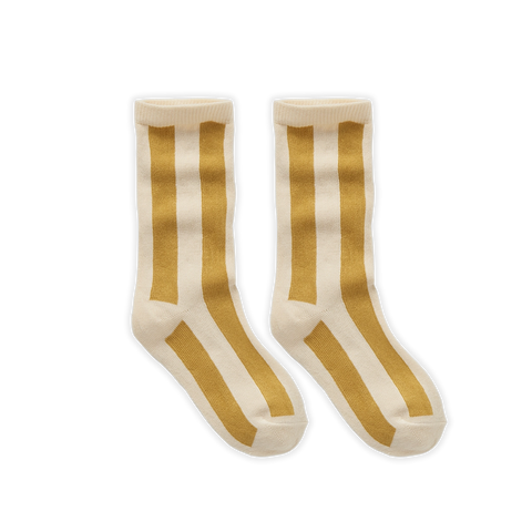 Socks Stripe – honey yellow