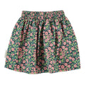 Short Skirt – green w/ multicolor flowers