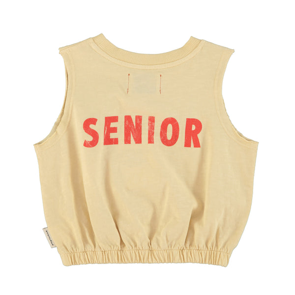 Sleeveless Top Sand – Cherry print