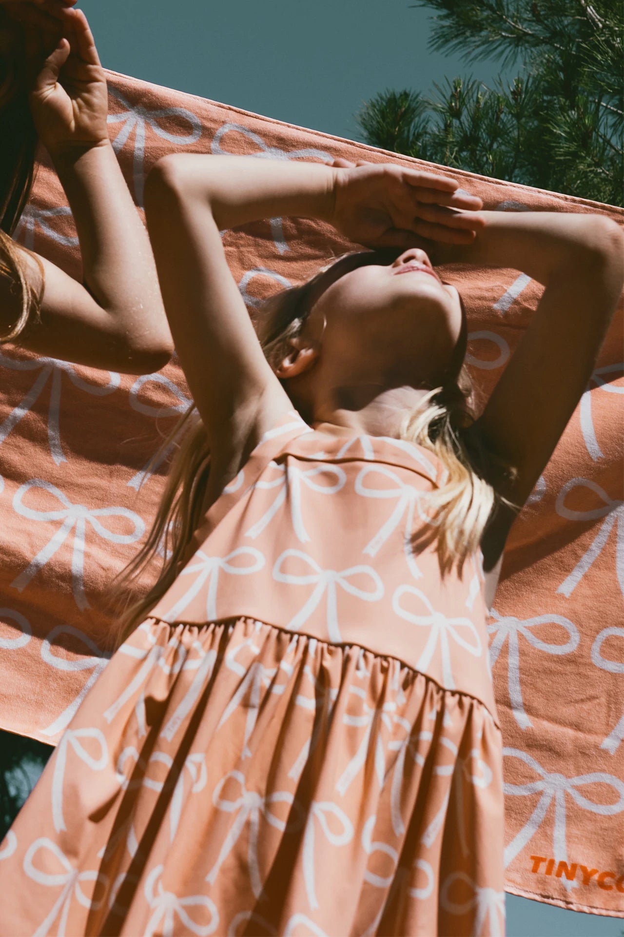 Swim Bows Dress – papaya