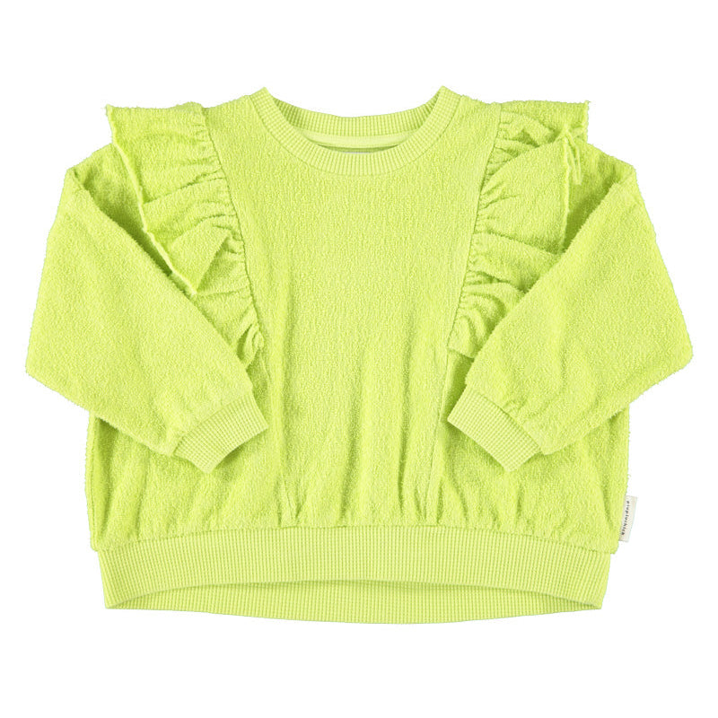 Sweatshirt w/ frills – lime