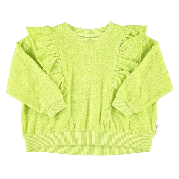 Sweatshirt w/ frills – lime