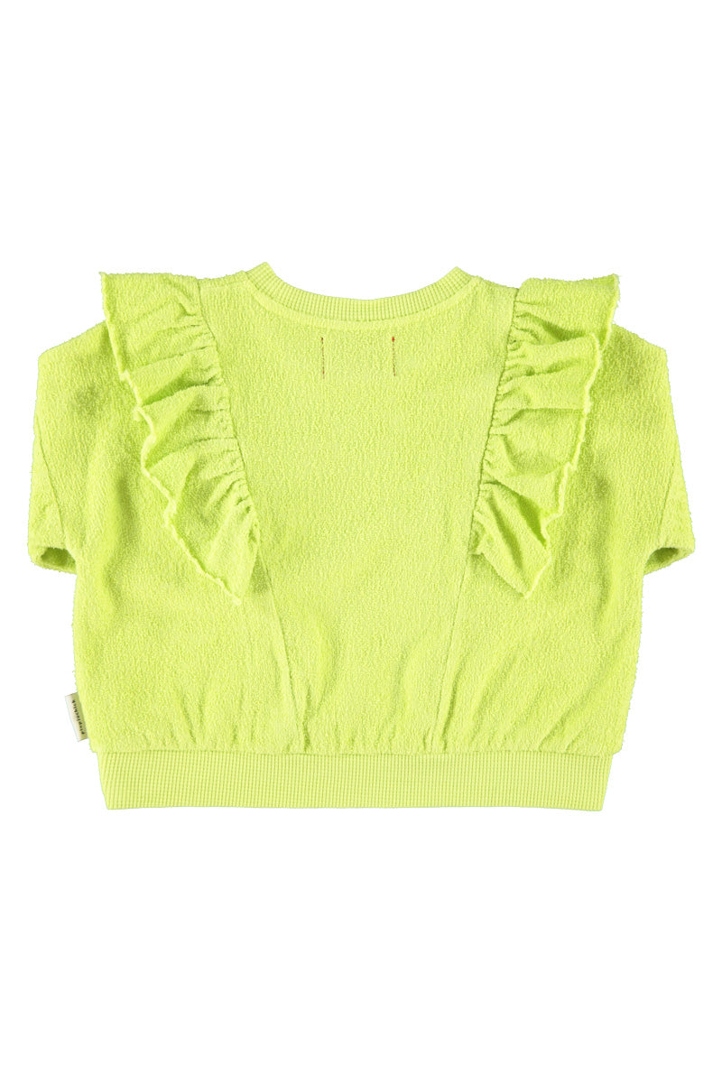 Sweatshirt w/ frills – lime