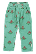 Trousers – green w/ big flowers