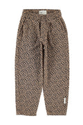 Unisex Trousers – brown w/ animal print