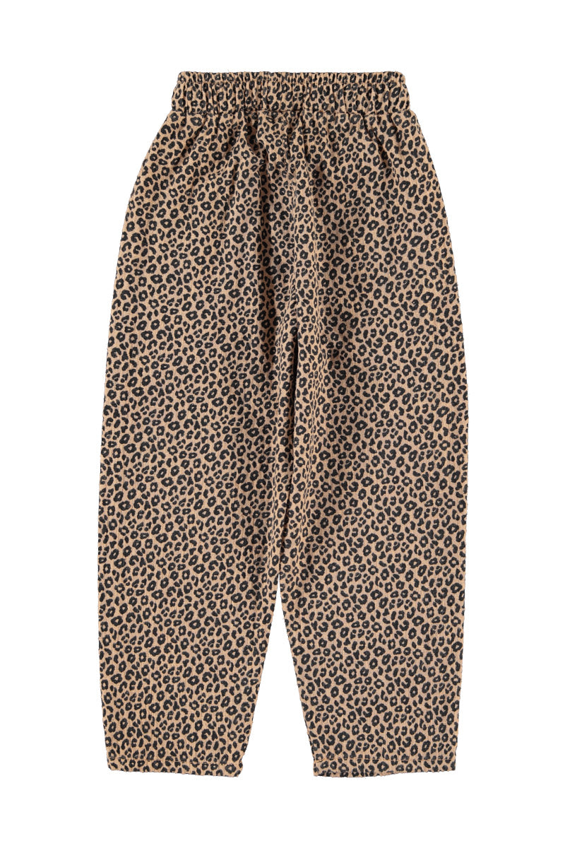 Unisex Trousers – brown w/ animal print