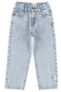 Unisex Trousers – faded light blue denim