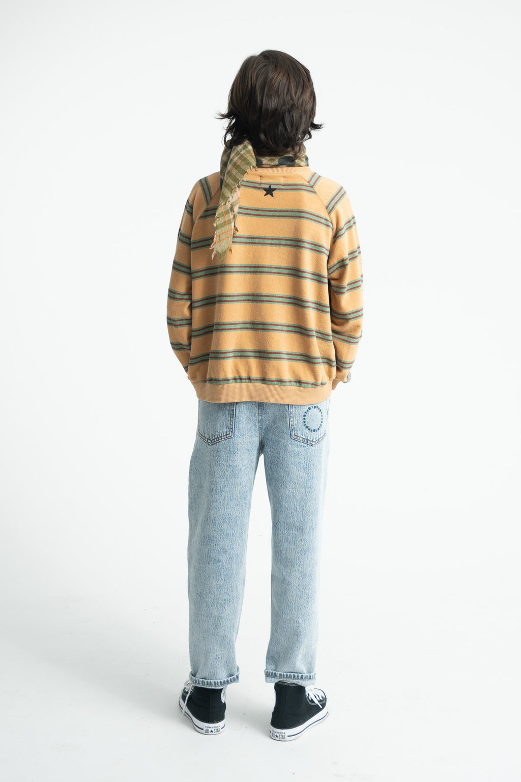 Unisex Trousers – faded light blue denim