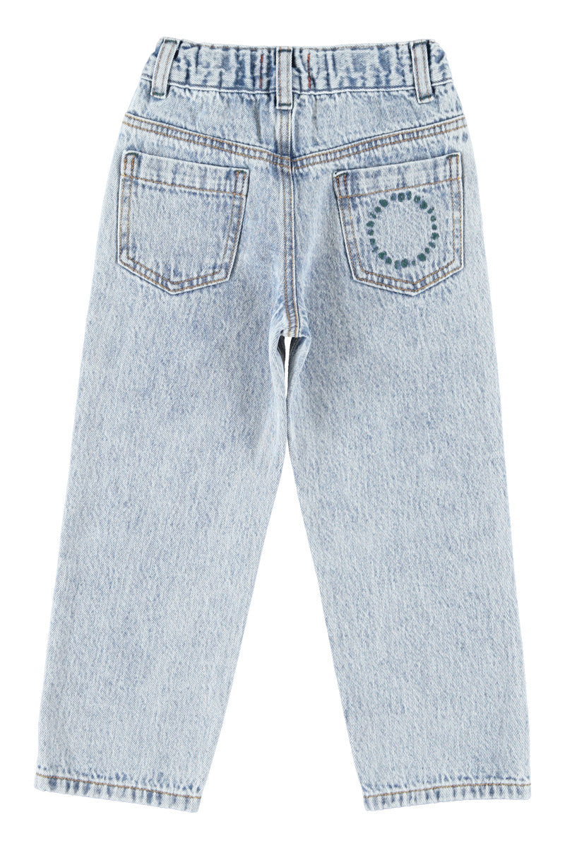 Unisex Trousers – faded light blue denim