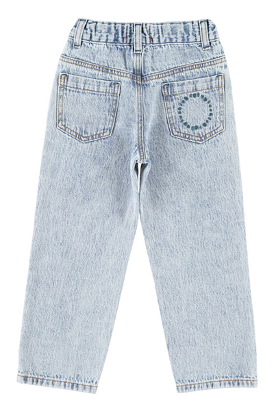 Unisex Trousers – faded light blue denim