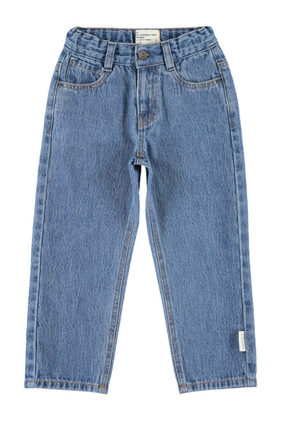 Unisex Trousers – washed navy denim