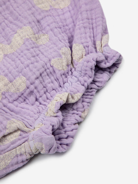 Waves All Over Woven Ruffle Bloomer – Minis