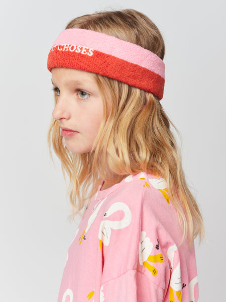 Bobo Choses Pink Towel Headband