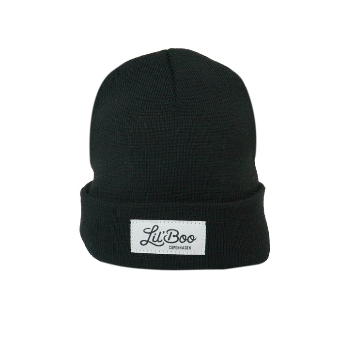 Merino Wool Beanie – black