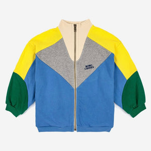 Color Block Zipped Sweatshirt