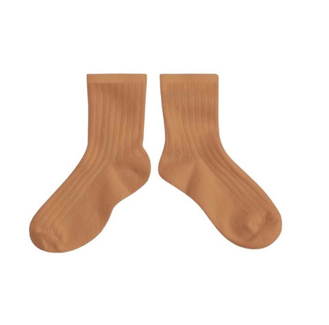 Gerippte Socken - Caramel au Beurre Salé