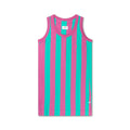 Singlet Dress – azure block stripe