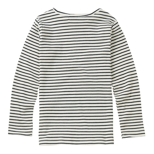 Rib Top Stripes White / Black