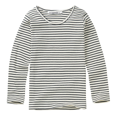 Rib Top Stripes White / Black