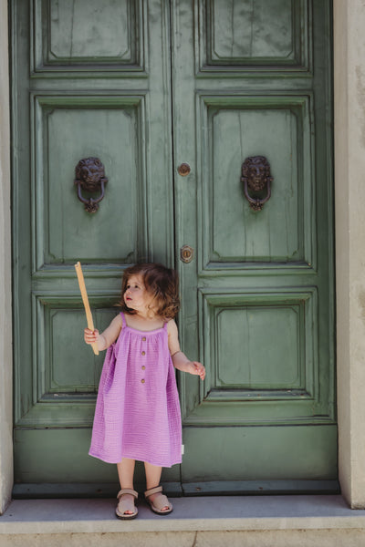 Woven Loose Dress Lilac Breeze