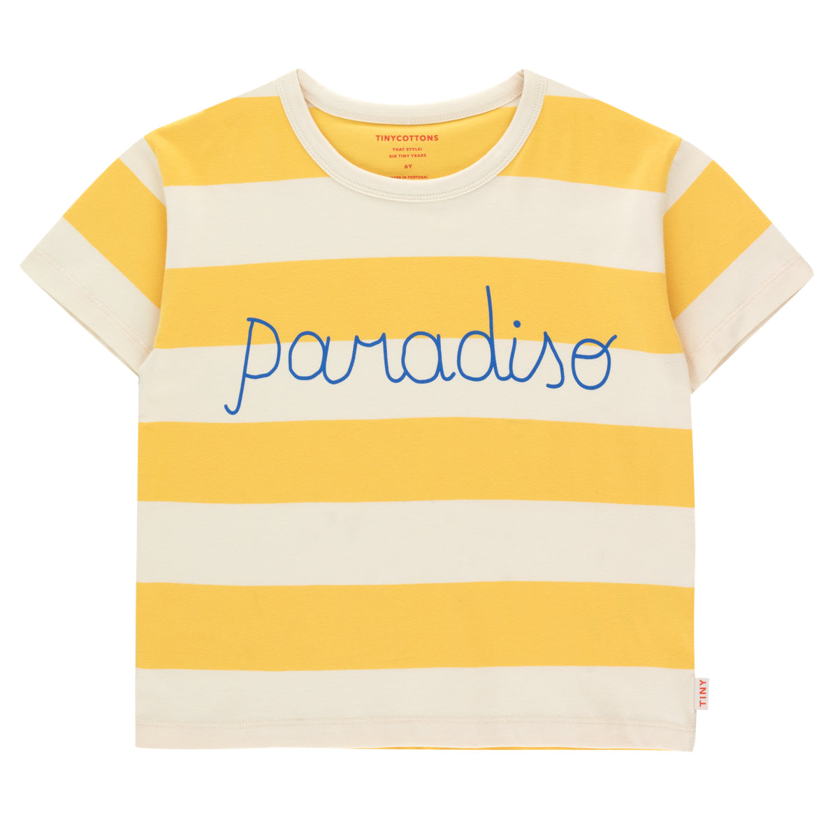 Paradiso Stripes Tee – light cream/yellow
